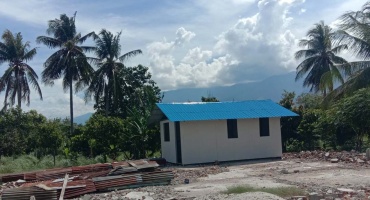 Pembangunan 50 unit Huntara di Karawana Kecamatan Dolo  Kabupaten Sigi Sulawesi Tengah