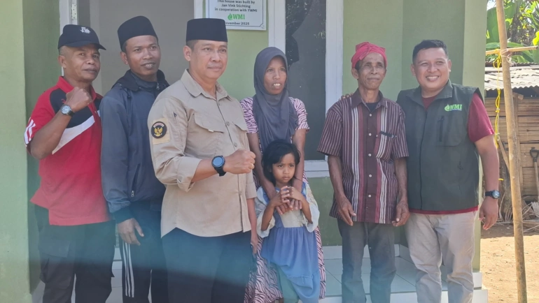 Gandeng NGO Asal Belanda, Yayasan WMI Bangun 2 Unit RTLH Untuk Masyarakat Montong Gading